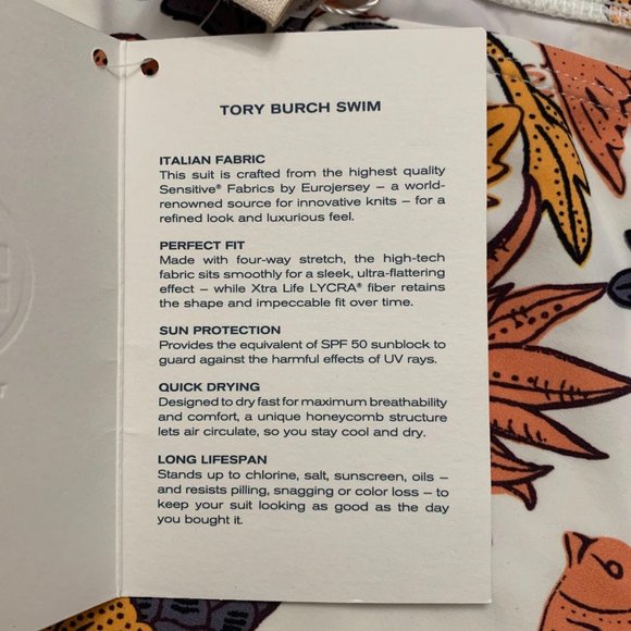 NWT Tory Burch Printed High-waisted Bikini Bottom - Picture 7 of 9